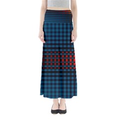 Signal Background Pattern Light Texture Full Length Maxi Skirt by Sudhe