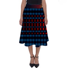 Signal Background Pattern Light Texture Perfect Length Midi Skirt by Sudhe