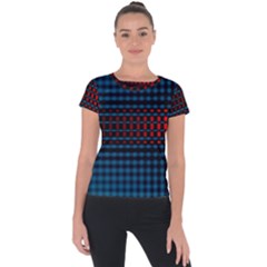 Signal Background Pattern Light Texture Short Sleeve Sports Top  by Sudhe