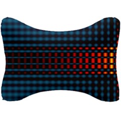 Signal Background Pattern Light Texture Seat Head Rest Cushion by Sudhe