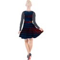 Signal Background Pattern Light Texture Plunge Pinafore Velour Dress View2