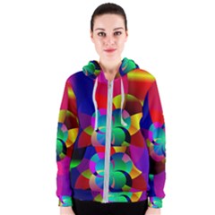 Fractal Artwork Abstract Background Women s Zipper Hoodie by Sudhe