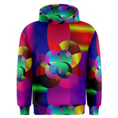 Fractal Artwork Abstract Background Men s Overhead Hoodie