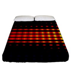 Signal Background Pattern Light Fitted Sheet (king Size) by Sudhe