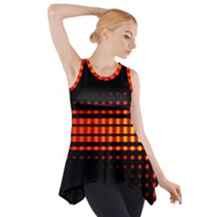 Signal Background Pattern Light Side Drop Tank Tunic by Sudhe