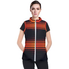 Signal Background Pattern Light Women s Puffer Vest by Sudhe