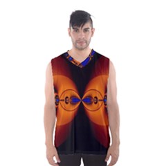 Abstract Artwork Fractal Background Black Orange Men s Sportswear by Sudhe