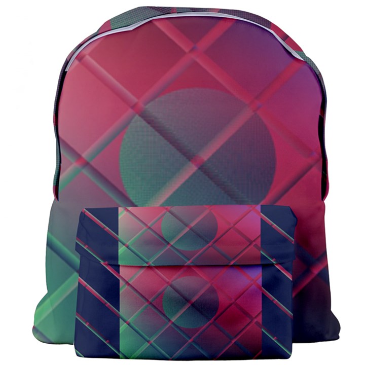 Fractal Artwork Abstract Background Giant Full Print Backpack