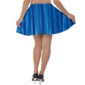 Textured Background Wood Logs Velvet Skater Skirt View2