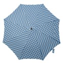 Geometric Blue Shades Diagonal Hook Handle Umbrellas (Large) View1