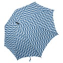 Geometric Blue Shades Diagonal Hook Handle Umbrellas (Large) View2