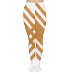 Wood Zigzag Texture Tights by Bajindul