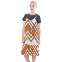 Wood Zigzag Texture Camis Fishtail Dress by Bajindul