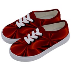 Abstract Background Design Red Kids  Classic Low Top Sneakers by Sudhe