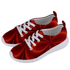 Abstract Background Design Red Women s Lightweight Sports Shoes by Sudhe