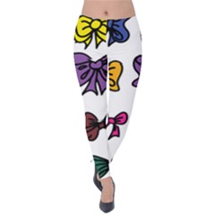 Bows Cartoon Ribbon Velvet Leggings