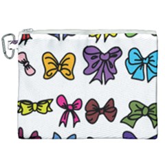 Bows Cartoon Ribbon Canvas Cosmetic Bag (XXL)