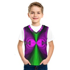 Abstract Artwork Fractal Background Green Purple Kids  Sportswear by Sudhe