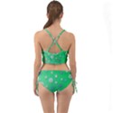 Snowflakes Winter Christmas Green Mini Tank Bikini Set View2