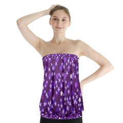 Ross Pattern Square Strapless Top