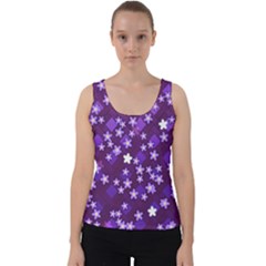 Ross Pattern Square Velvet Tank Top