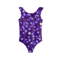 Ross Pattern Square Kids  Frill Swimsuit by HermanTelo