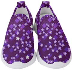 Ross Pattern Square Kids  Slip On Sneakers