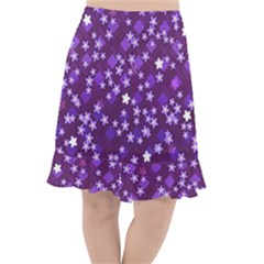 Ross Pattern Square Fishtail Chiffon Skirt