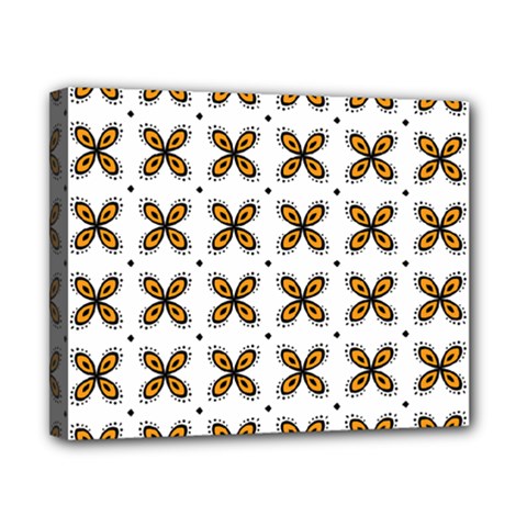 Pattern Orange Canvas 10  X 8  (stretched)