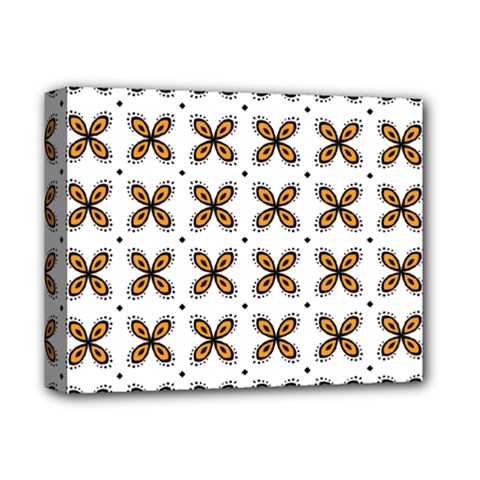 Pattern Orange Deluxe Canvas 14  X 11  (stretched) by HermanTelo