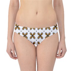 Pattern Orange Hipster Bikini Bottoms