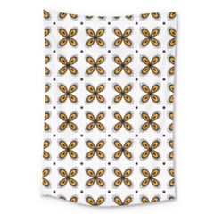 Pattern Orange Large Tapestry