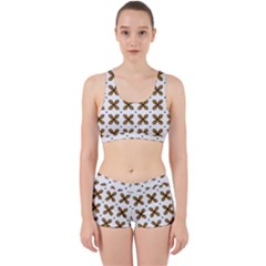 Pattern Orange Work It Out Gym Set by HermanTelo