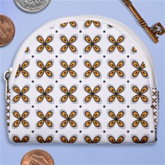 Pattern Orange Horseshoe Style Canvas Pouch