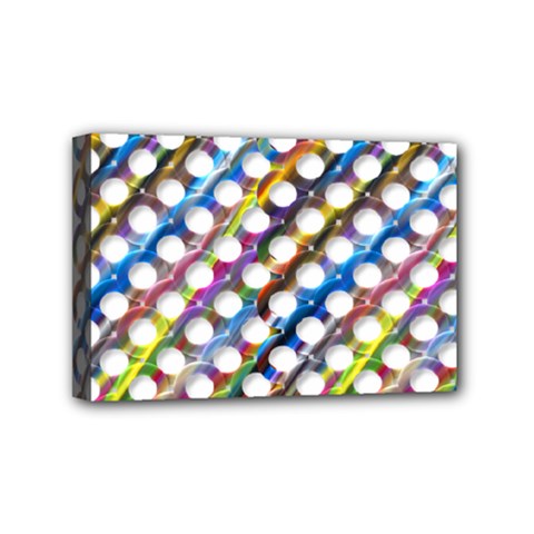 Rings Geometric Circles Random Mini Canvas 6  X 4  (stretched)