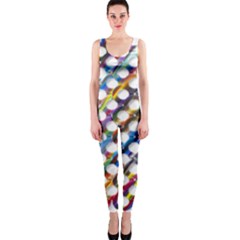 Rings Geometric Circles Random One Piece Catsuit