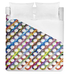 Rings Geometric Circles Random Duvet Cover (queen Size)