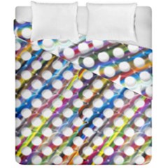 Rings Geometric Circles Random Duvet Cover Double Side (california King Size)