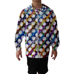 Rings Geometric Circles Random Kids  Hooded Windbreaker