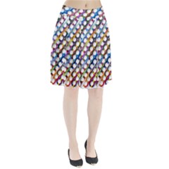 Rings Geometric Circles Random Pleated Skirt