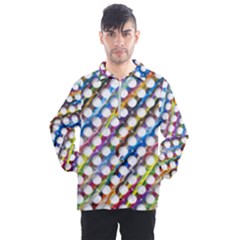 Rings Geometric Circles Random Men s Half Zip Pullover