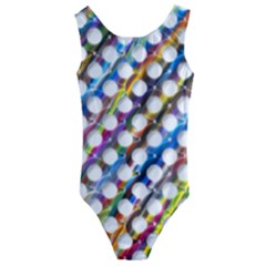 Rings Geometric Circles Random Kids  Cut-out Back One Piece Swimsuit