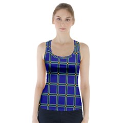 Background Pattern Design Geometric Racer Back Sports Top by Sudhe