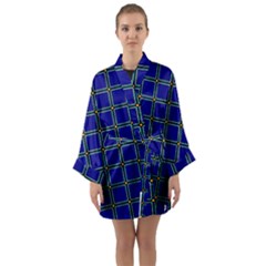 Background Pattern Design Geometric Long Sleeve Kimono Robe by Sudhe