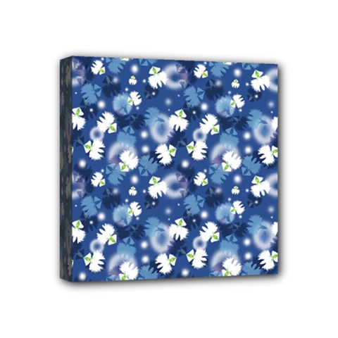 White Flowers Summer Plant Mini Canvas 4  X 4  (stretched)