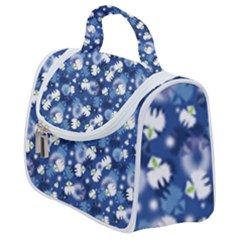 White Flowers Summer Plant Satchel Handbag