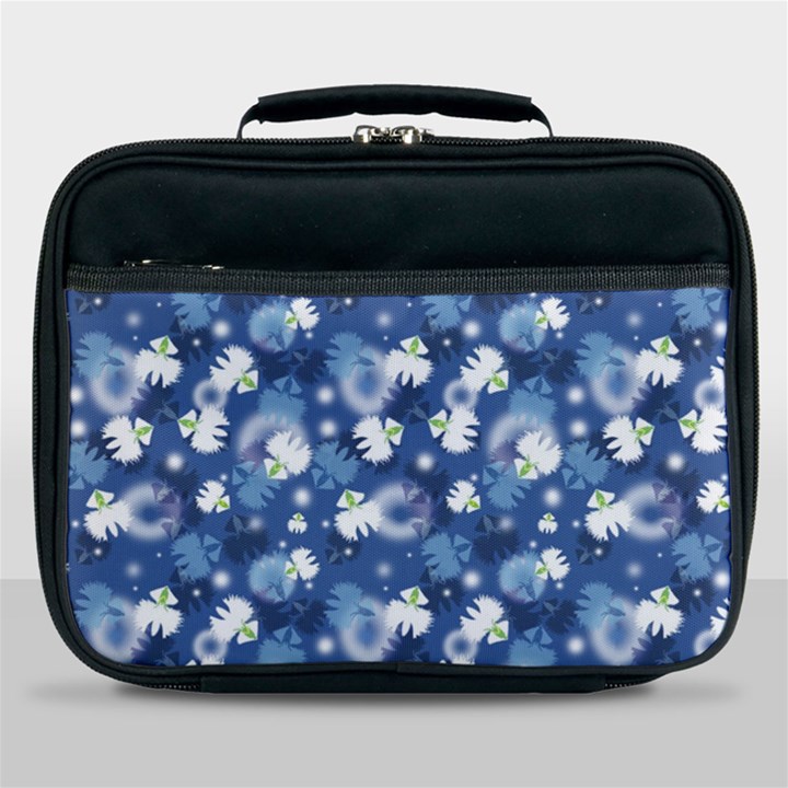 White Flowers Summer Plant Lunch Bag