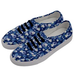 White Flowers Summer Plant Men s Classic Low Top Sneakers