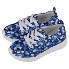 White Flowers Summer Plant Kids  Lightweight Sports Shoes