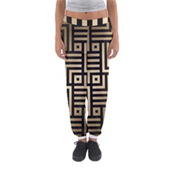 Geometric Pattern   Seamless Luxury Gold Vector Women s Jogger Sweatpants by Sudhe